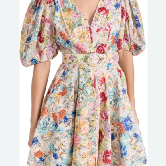 Zimmermann Dresses & Skirts - Zimmermann Multicolor Floral Mini Dress